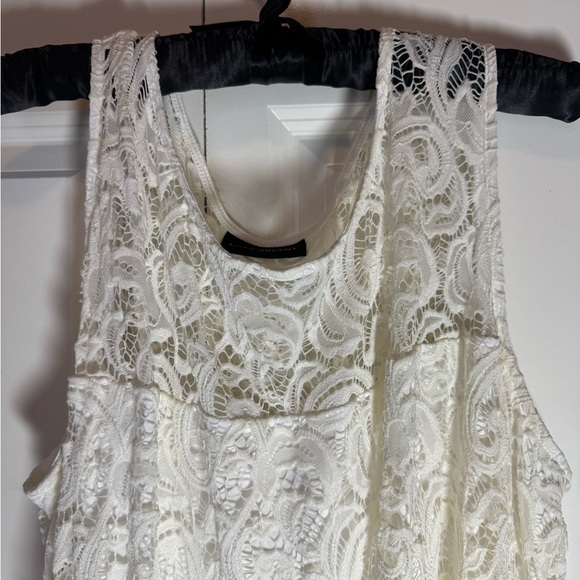 Lane Bryant Cream Lace Knee-Length Dress 22/24 (3X) Easter Dress or Formal Dress - Picture 4 of 7